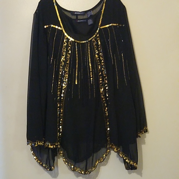 Denim 24/7  2pc festive top - Picture 1 of 7